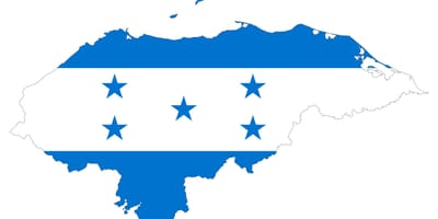 რუკა ჰონდურასის დროშა